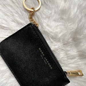Black Marc Jacobs coin purse with keychain